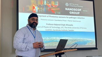 Professor at UiT - The Arctic University of Norway&amp;#160; Balpreet Singh Ahluwalia at the workshop.