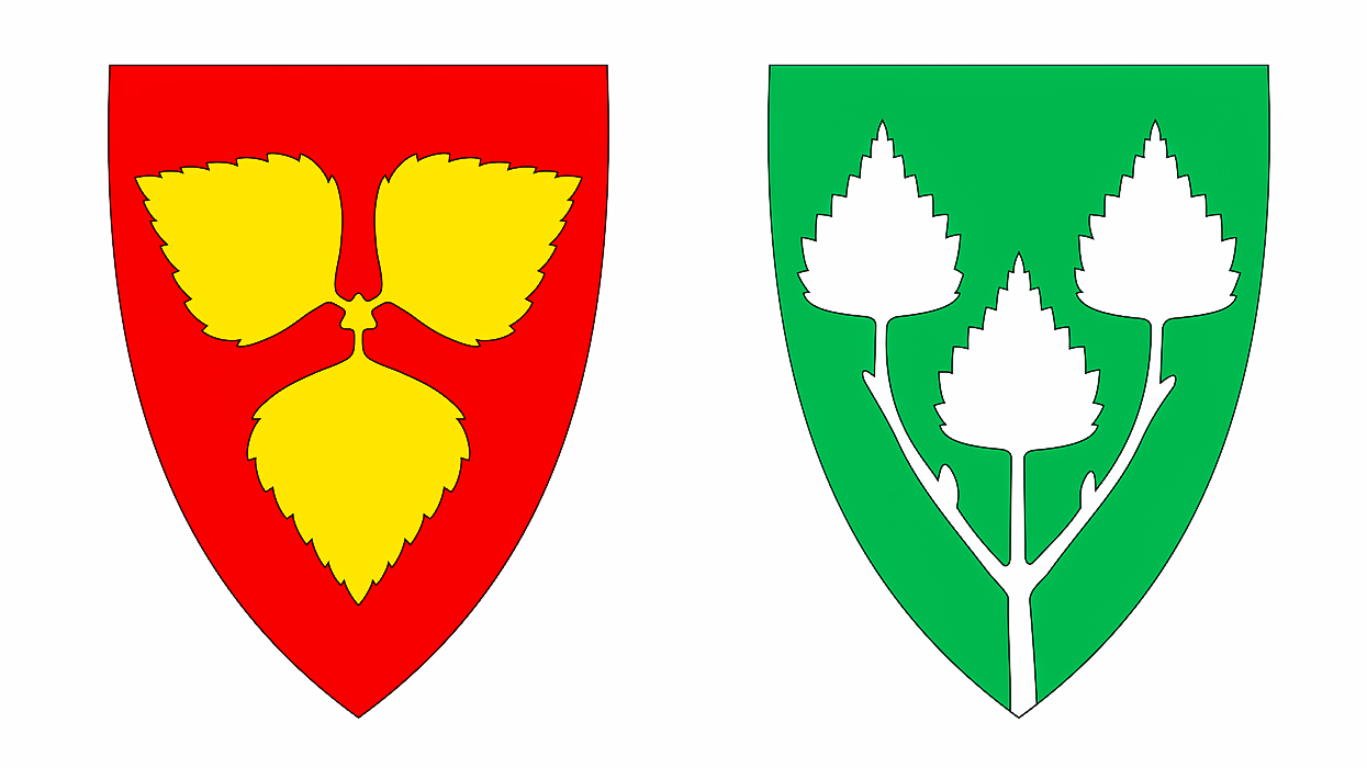Kommunevåpnene til Birkenes og Lavangen