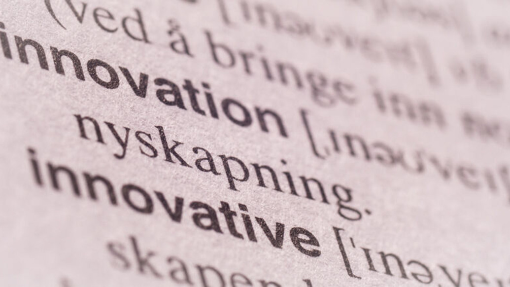 Begrepet innovasjon fra ordbok 