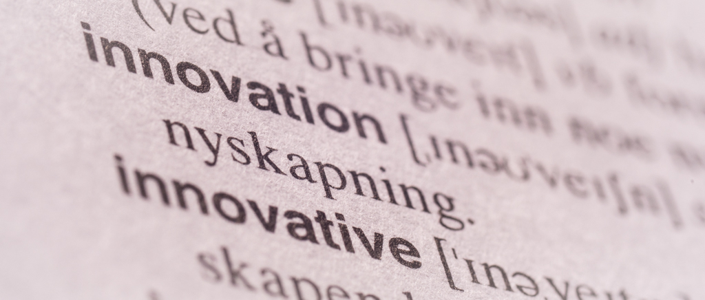 bilde av ordet innovasjon i et ordbok
