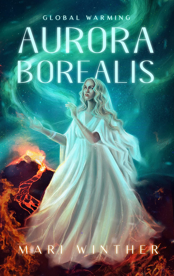 Omslag til boka Aurora Borealis av Mari Winther