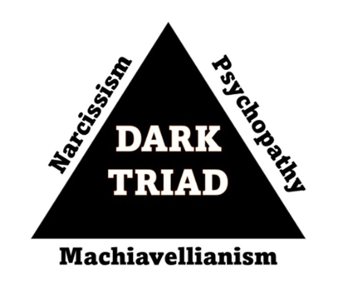 illustrasjon av triangel dark triade