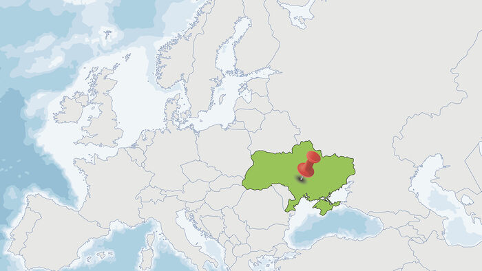 Ukraina ligger i hjertet av Europa. (Foto: Colourbox)